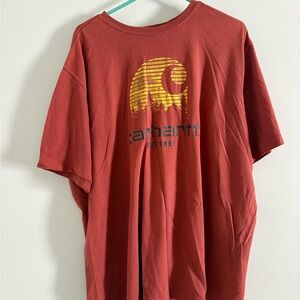 Carhartt Men's Red Short Sleeve Tee